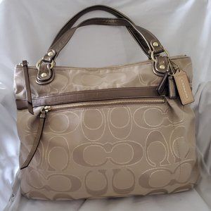 COACH Large Signature "Poppy" Handbag